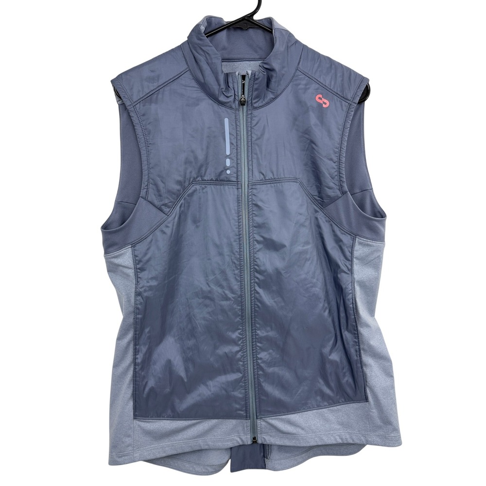OROS Vest Womens XL Blue Quantum Solarcore Insulated Full Zip Activewear Outdoor